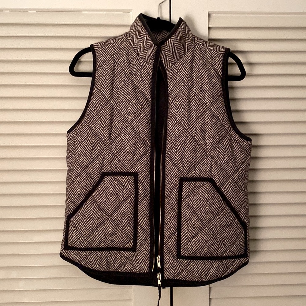 J. Crew herringbone vest